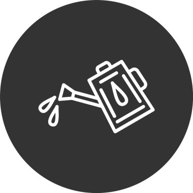 Su Kutusu Satırı Tersine Çevrilmiş Simge