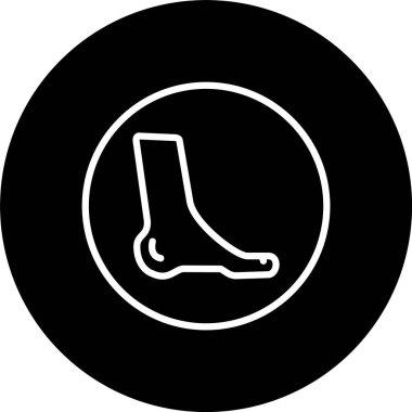 Ayak Çizgisi Tersine Çevrilmiş Simge