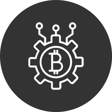 Kripto para birimi Satırı Tersine Çevrilmiş Simge