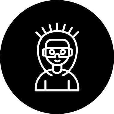 Punk Satırı Tersine Çevrilmiş Simge