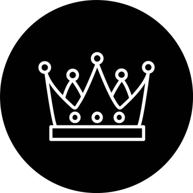 Crown Çizgisi Tersine Çevrilmiş Simge