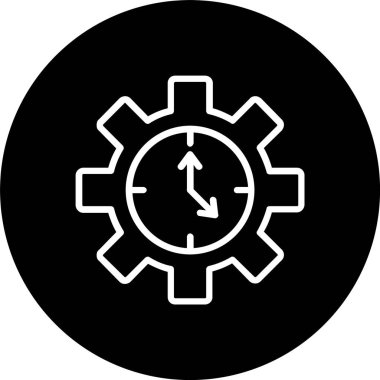 Zaman Yönetimi Satırı Tersine Çevrilmiş Simge