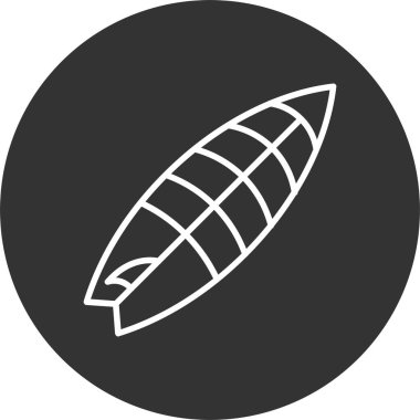 Sörf tahtası Satırı Tersine Çevrilmiş Simge