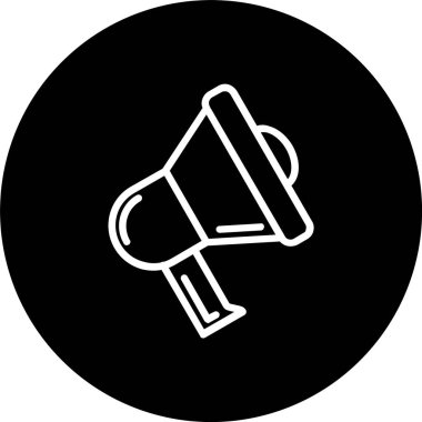 Megafon Satırı Tersine Çevrilmiş Simge