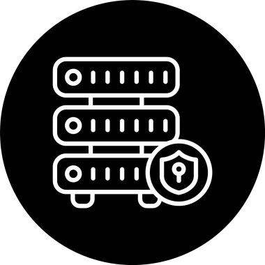 Veri Güvenlik Hattı Tersine Çevrilmiş Simge