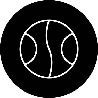 Tenis Topu Çizgisi Tersine Çevrilmiş Simge