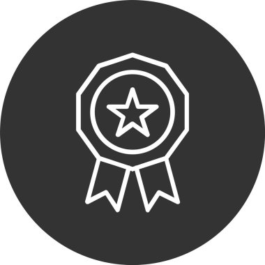 Madalya Satırı Tersine Çevrilmiş Simge