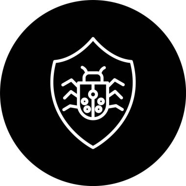 Antivirüs Hattı Tersine Çevrilmiş Simge