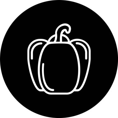 Kırmızı Biber Çizgisi Tersine Çevrilmiş Simge