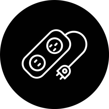 Güç Soket Satırı Tersine Çevrilmiş Simge