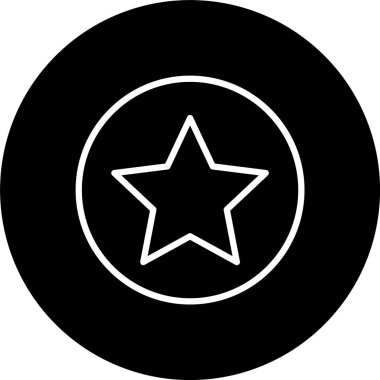 Yıldız Çizgisi Tersine Döndürülmüş Simge