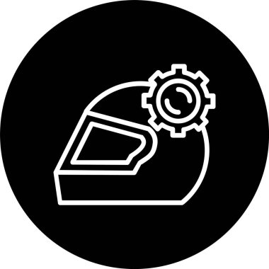 Miğfer Satırı Tersine Çevrilmiş Simge