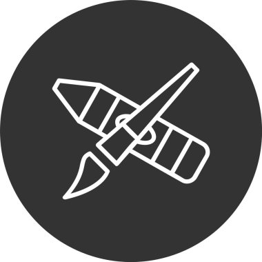 Fırça Satırı Tersine Döndürülmüş Simge