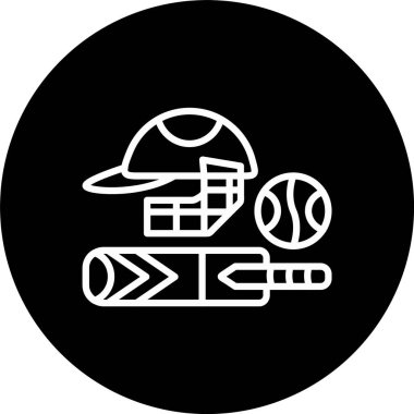 Kriket Kit Hattı Tersine Döndürülmüş Simge