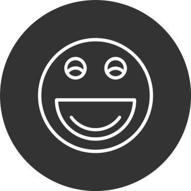 Mutlu Satır Tersine Çevrilmiş Simge