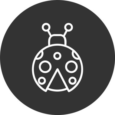 Uğur Böceği Satırı Tersine Çevrilmiş Simge