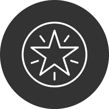 Yıldız Çizgisi Tersine Döndürülmüş Simge