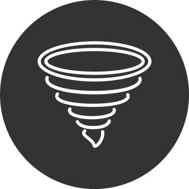 Tornado Satırı Tersine Çevrilmiş Simge