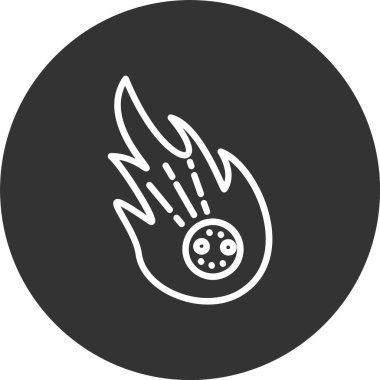 Meteor Satırı Tersine Çevrilmiş Simge