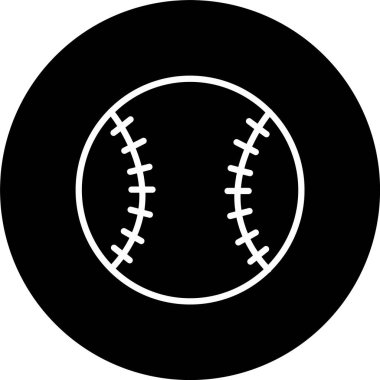Beyzbol Yarasa Çizgisi Tersine Çevrilmiş Simge