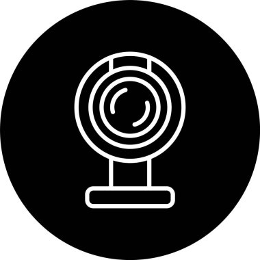 Yuvarlak Webcam Satırı Tersine Çevilmiş Simge