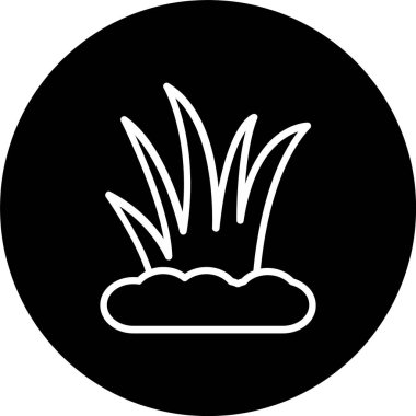 Çimen Çizgisi Tersine Çevrilmiş Simge