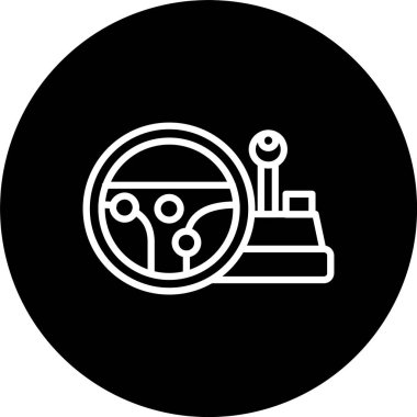 Oyun Tekerleği Hattı Ters Döndürülmüş Simge