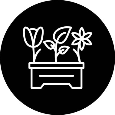 Bahçe Satırı Tersine Çevrilmiş Simge