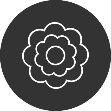 Çiçek Satırı Tersine Çevrilmiş Simge