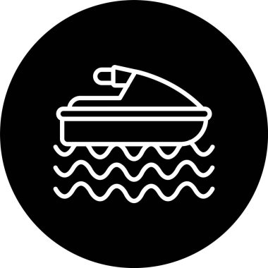 Jet Kayak Hattı Ters Döndürülmüş Simge