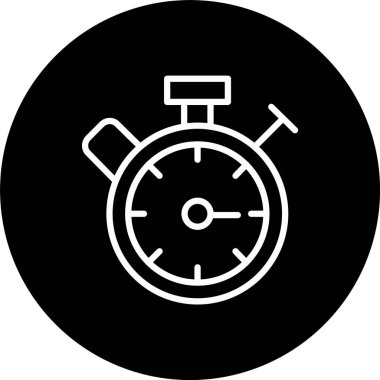 Stopwatch Satırı Tersine Çevrilmiş Simge