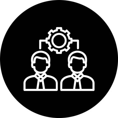 İnsan Kaynakları Satırı Tersine Çevrilmiş Simge