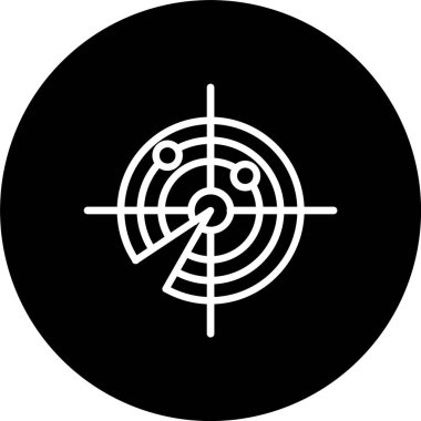 Radar Çizgisi Tersine Çevrilmiş Simge