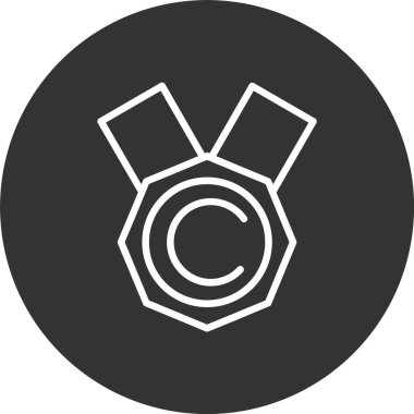 Madalya Satırı Tersine Çevrilmiş Simge