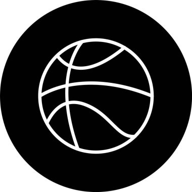 Basketbol Çizgisi Tersine Döndürülmüş Simge