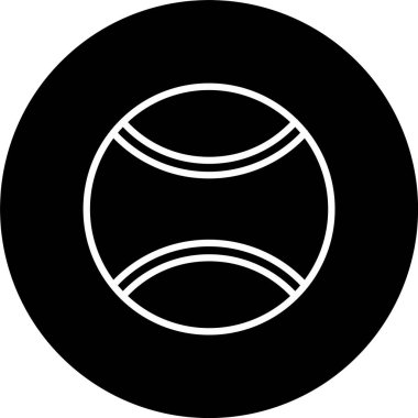 Tenis Topu Çizgisi Tersine Çevrilmiş Simge