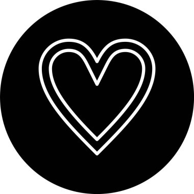 Kalp Çizgisi Tersine Çevrilmiş Simge