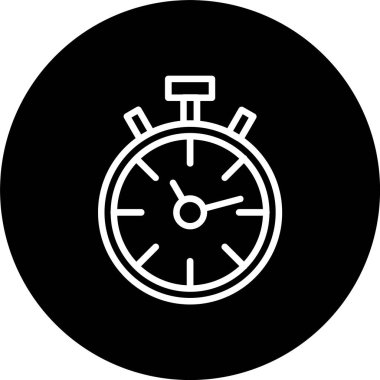 Stopwatch Satırı Tersine Çevrilmiş Simge