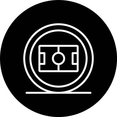 Futbol Sahası Tersine Çevrilmiş Simge