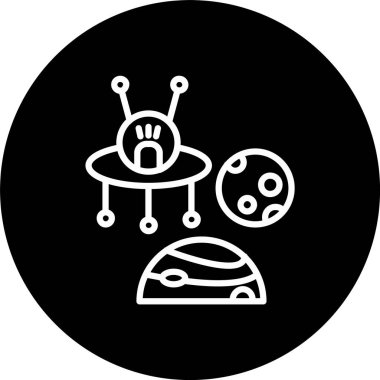 Ufo Satırı Tersine Çevrilmiş Simge