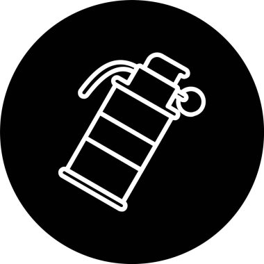 Sis Bombası Hattı Tersine Çevrilmiş Simge