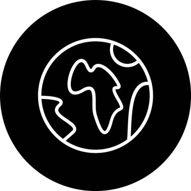 Gezegen Çizgisi Tersine Çevrilmiş Simge