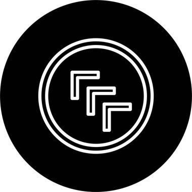 Çapraz Oklar Çizgisi Tersine Çevrilmiş Simge