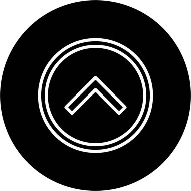 Yukarı Ok Satırı Tersine Çevrilmiş Simge