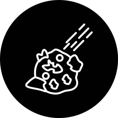 Asteroid Çizgisi Tersine Çevrilmiş Simge