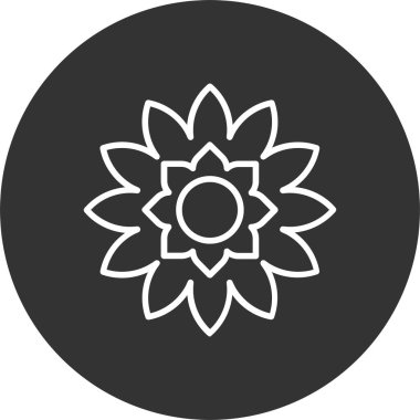 Çiçek Satırı Tersine Çevrilmiş Simge