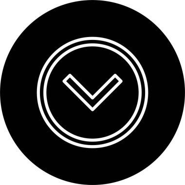 Aşağı Ok Satırı Tersine Çevrilmiş Simge