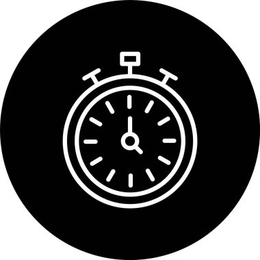 Stopwatch Satırı Tersine Çevrilmiş Simge