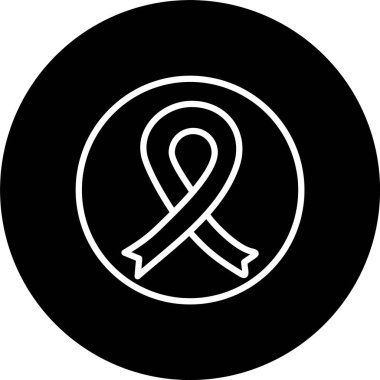 Farkındalık Kurdelesi Satırı Ters Çevrilmiş Simge