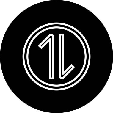 Aşağı Ok Satırı Tersine Döndürülmüş Simge